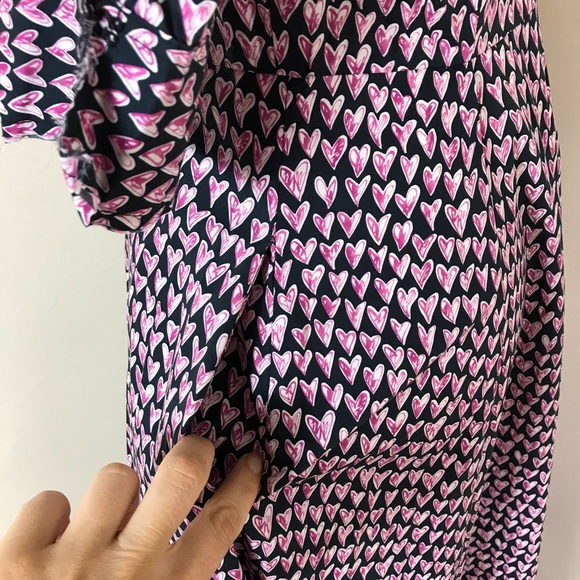 Barney’s heart print wrap dress - Picture 8 of 11